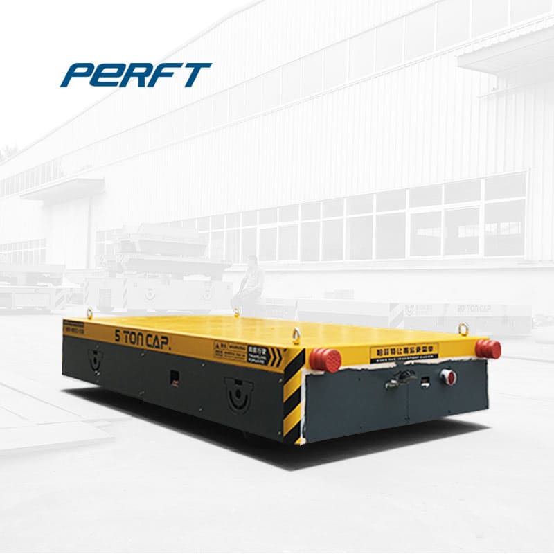 rail guided transfer cart for steel handling 80t